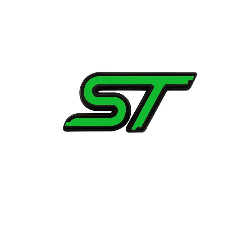 3D Metal ST Logo Car Steering Wheel Emblem Sticker Accessories