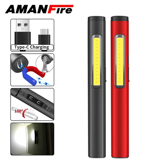 Mini LED COB Taschenlampe, Tragbares Arbeitslicht, Kleiner