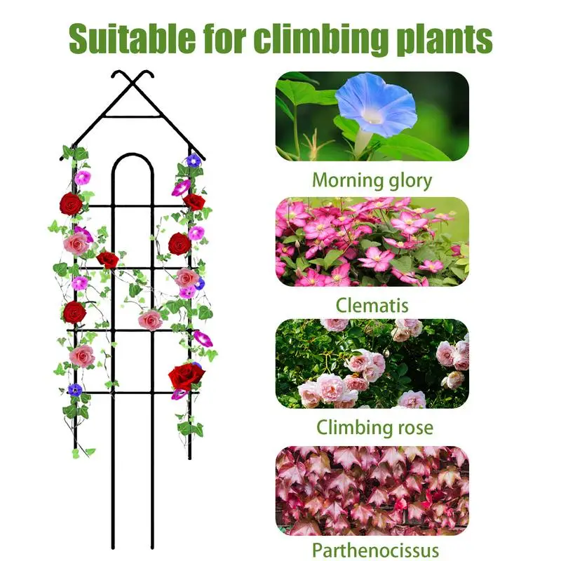 Plant Climbing Frame Outdoor Flower Stand Garden Obelisk Trellis