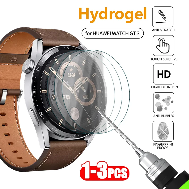 

1-3 PCS Hydrogel Film for Huawei Watch GT3 Smart Watch Soft Protective Film 42mm 46mm Screen Protector Flim for Huawei Watch GT3