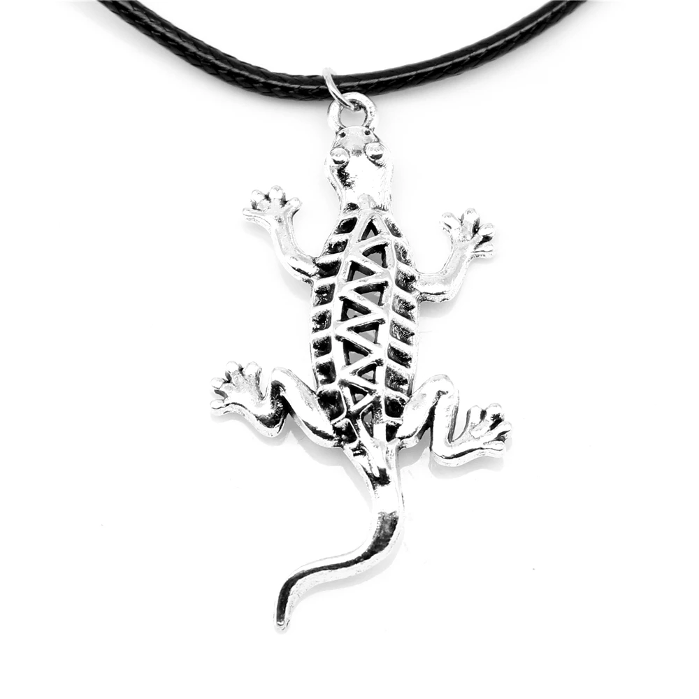 

1 Piece Gecko Women Necklace Man Jewelri 26x47mm