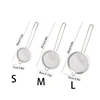3pcs Stainless Steel Fine Mesh Strainer With Sturdy Handle And Hook, Colander Sifter For Juice Soy Milk, Kitchen Tools 5