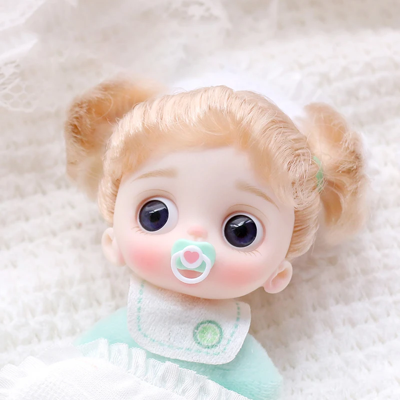 5Pcs Lovely Mini Doll Pacifier Play House Supplies Dummy Nipples For OB11 BJD Doll Baby Dolls Kids Toy Baby Pacifier Accessories