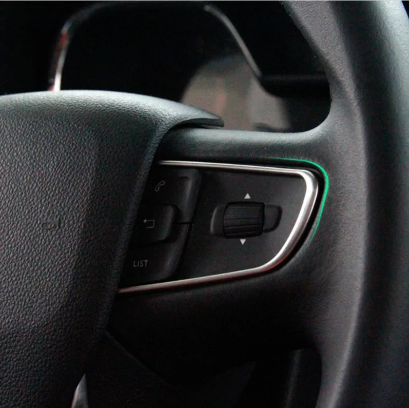 2 Pezzi Pulsanti Del Volante Copertura Trim Strip Decorazione D'Interni Paillettes Per Peugeot 408 508 3008 Per Citroen C3-Xr C4