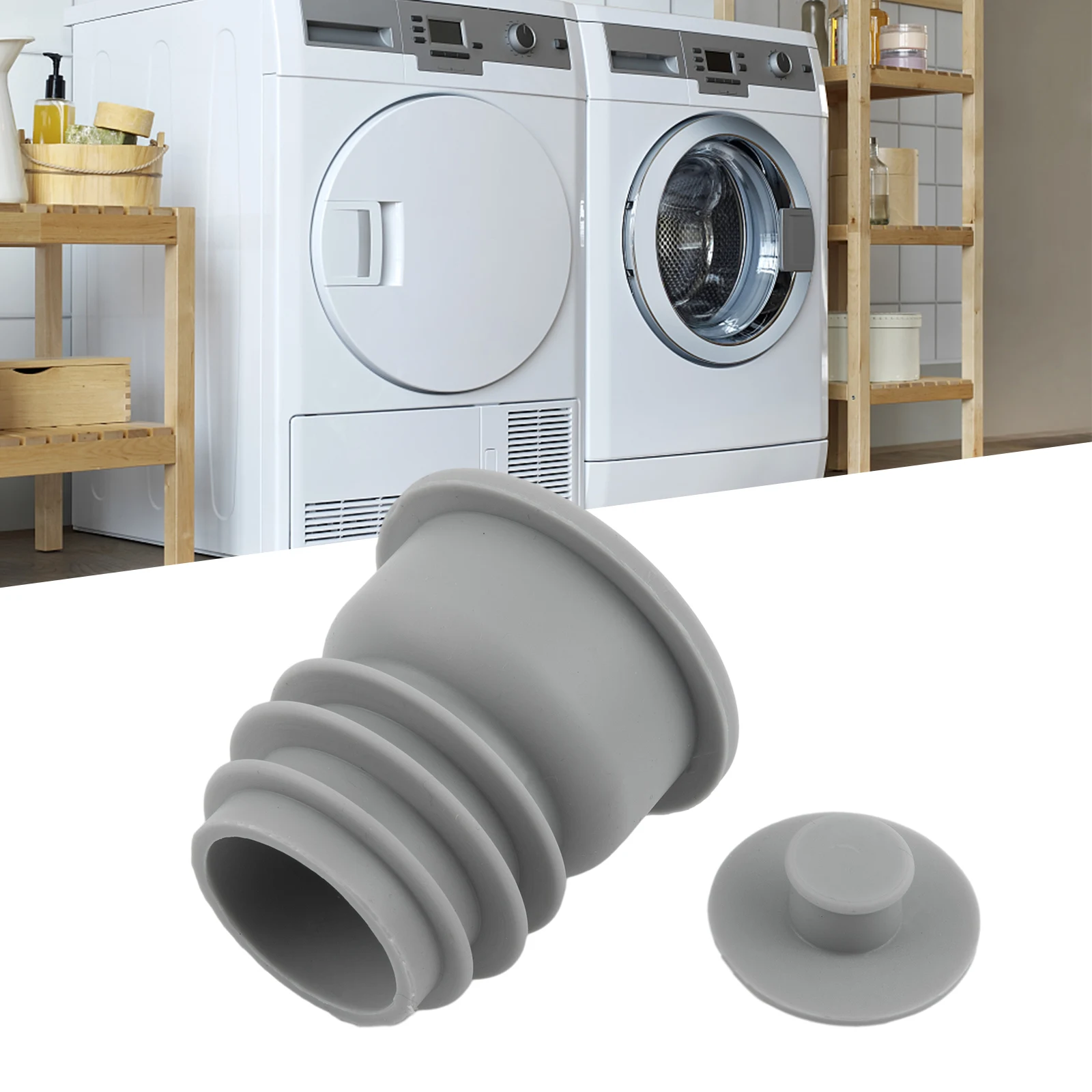 Sewer Anti-odor Floor Drain Pipe Seal Washing Machine Silicone Sealing Ring 2.09"/2.52"/3.43" Washing Machine/sink Drains