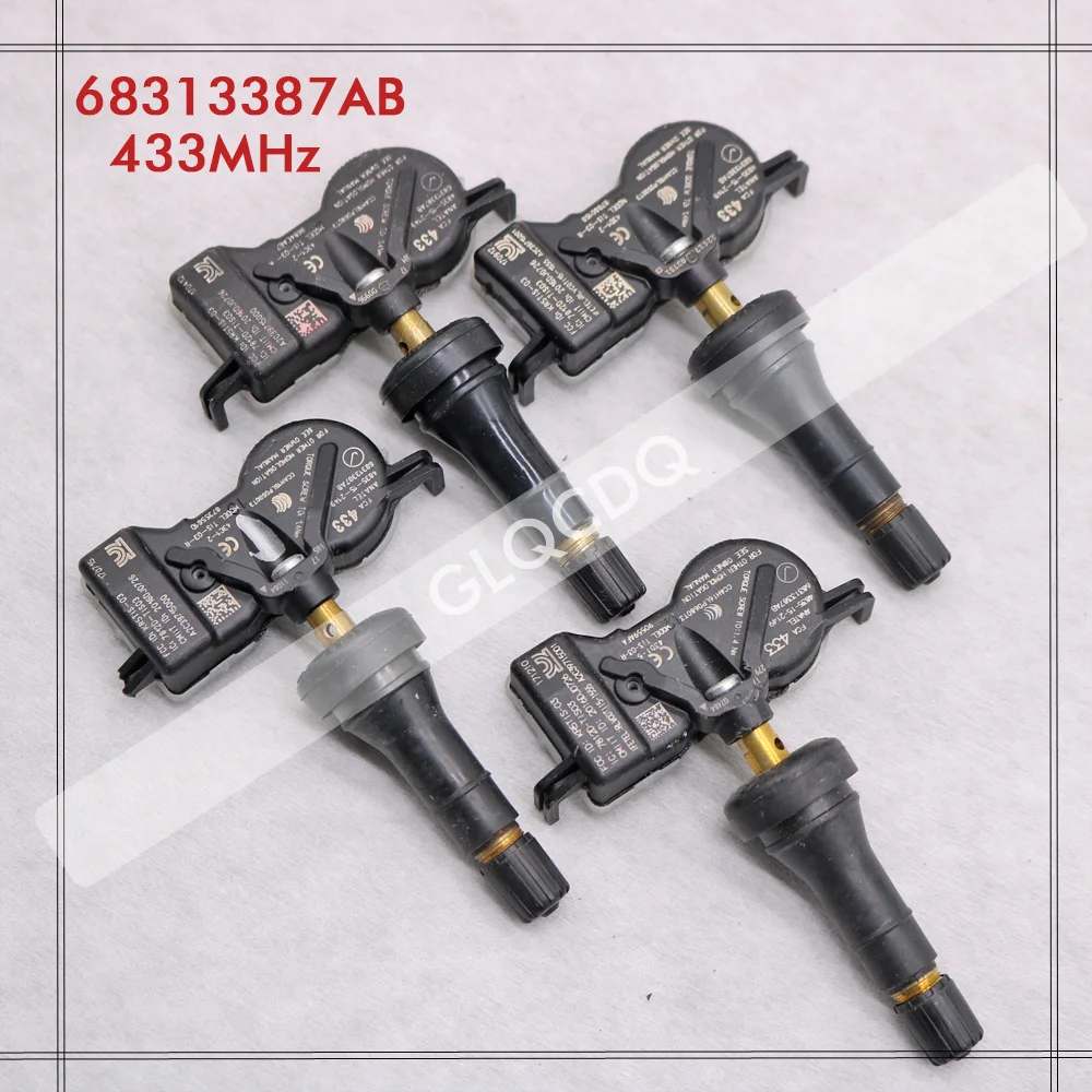 FOR 2018-2024 JEEP COMPASS TPMS 433MHz TIRE PRESSURE SENSOR TPMS JEEP TIRE AIR PRESSURE SENSOR 68313387AB 68313387AA