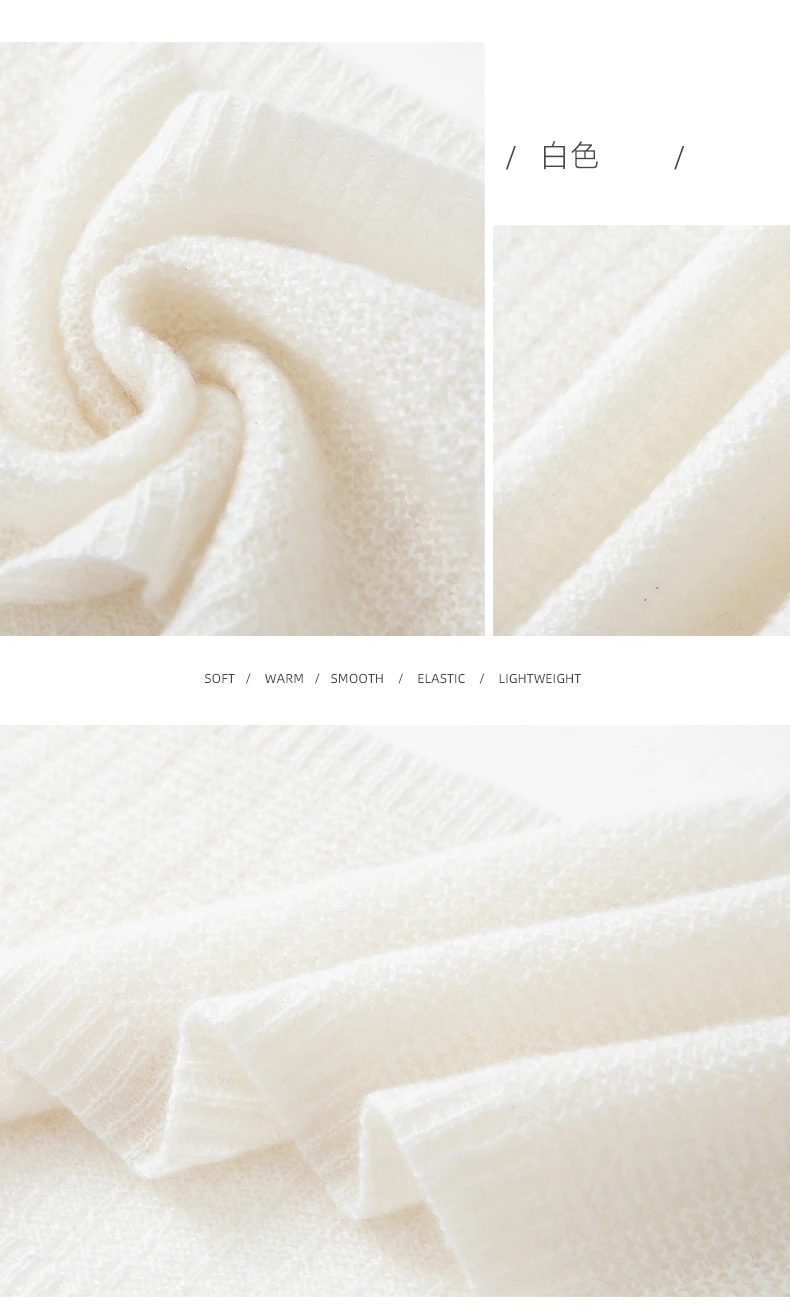 Herbst Winter Alashan 100% Reinem Kaschmir frauen Gestrickte Hals Wärmer Gefälschte Kragen Hals Schutz Schal High Neck Schal – Detail 17