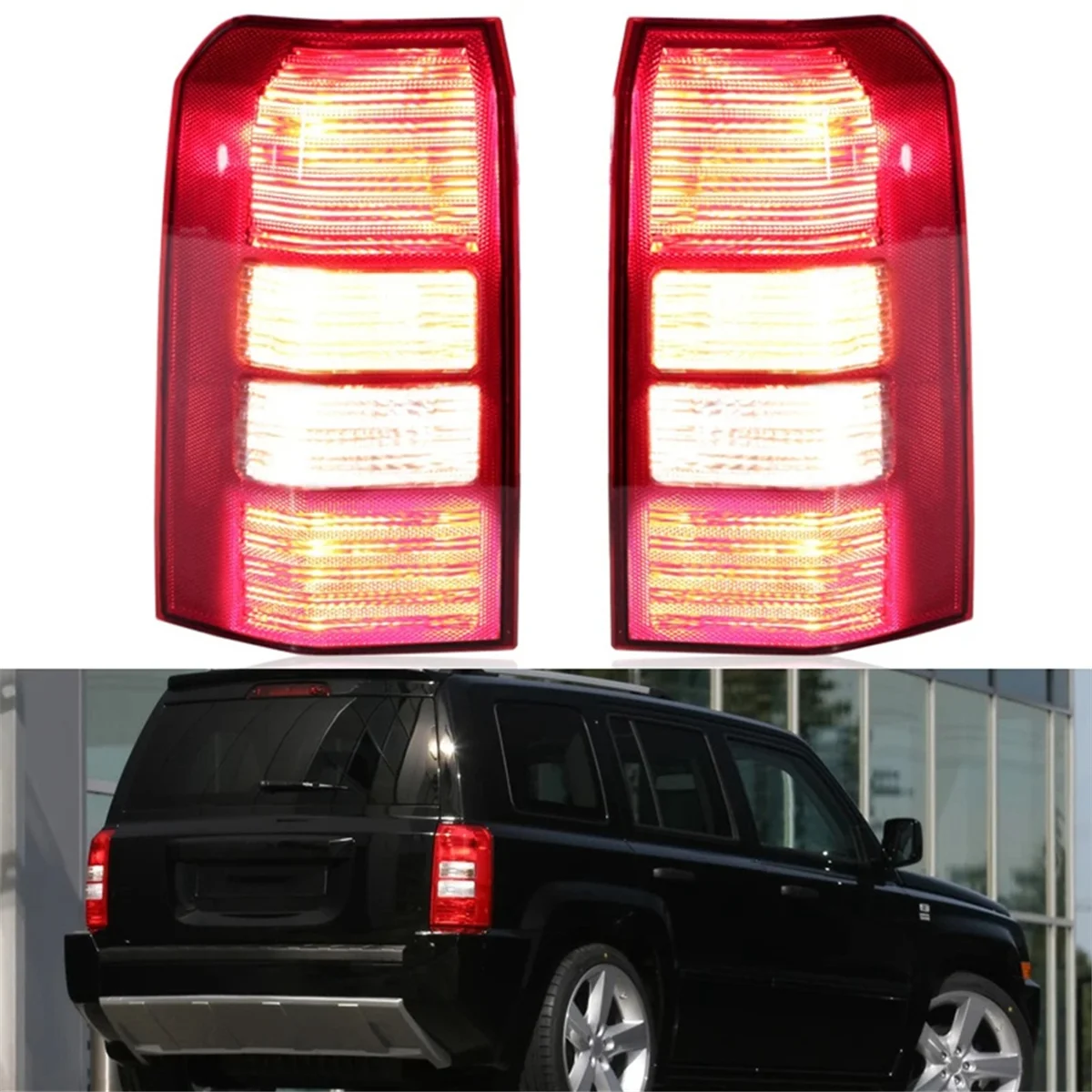 

Right Rear Tail Light Assembly Rear Bumper Signal Tail Light for Jeep Patriot 2008-2017 5160365AF