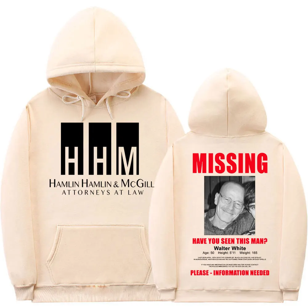 Better Call Saul Primt Hoodies Tracksuit Heisenberg Breaking Bad Missing  Sign Hoodie Men Women Fashion Fleece Casual Sweatshirt - AliExpress