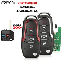 Jingyuqin ดัดแปลงสําหรับ Ford Explorer Focus EDGE Escape Ranger Mustang Flex Fit MERCURY Lincoln REMOTE Key 315/433 MHz CWTWB1U331