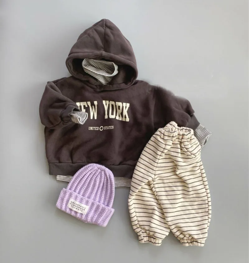 Children Sweatshirt Winter New Fashion Letter Print Baby Fleece Hoodie Toddler Boy Long Sleeve Warm Hooded Sweatshirt Baby Plus Velvet Hoodie