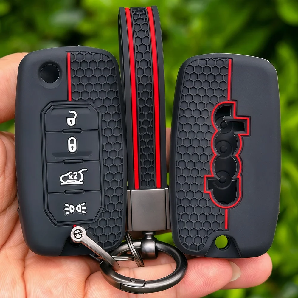 Premium Silicone Car Remote Key Cover - Sleek Protection