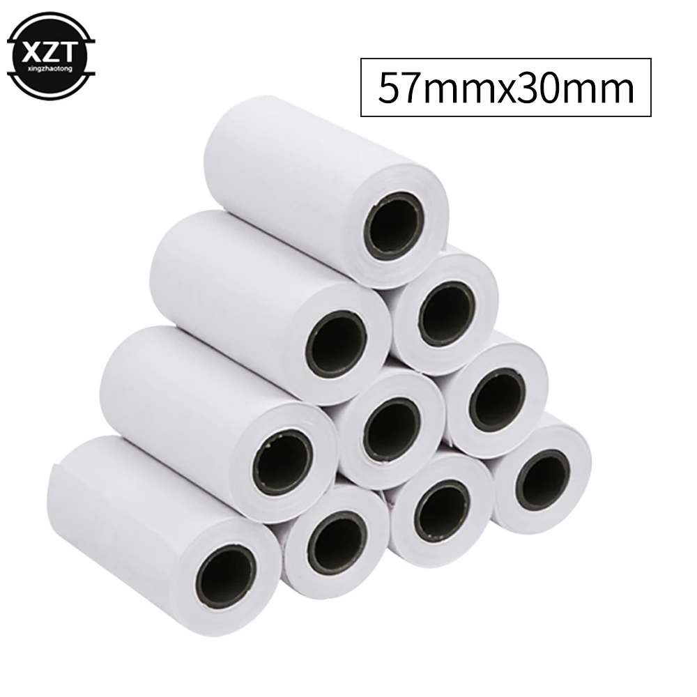 57x30mm Thermal Printing Paper Photo Paper For Paperang Mini Pocket Photo Printer Cash Register thermal cash register paper