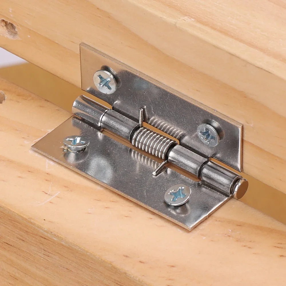 1/2Set Self Closing Spring Door Hinges Stainless Steel Hinge For Cabinets Door Closer Automatic Closing Hinge Furniture Hardware stainless steel hinges,door hinges