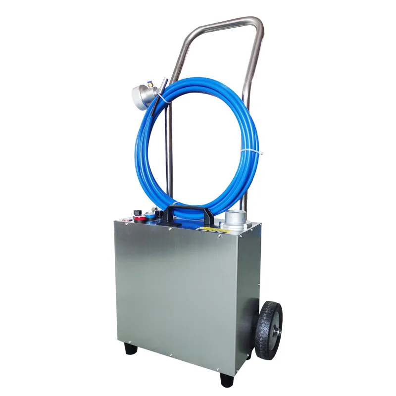 Central Air-conditioning Cleaning Cannon Machine Condenser Pipeline Dredging Stainless Steel Cart