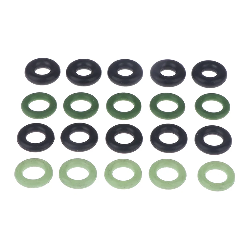 

20pcs Rubber O Ring O-Ring Oil Sealing Gasket Automobile Sealing Automotive fuel injector rubber gasket