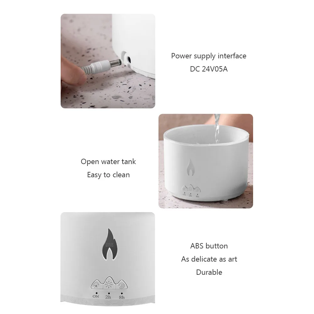 Aromatherapy Humidifiers Moisturize Skin Jellyfish Flame Mini Aroma Diffuser Relieve Fatigue Home Appliance for Home Office