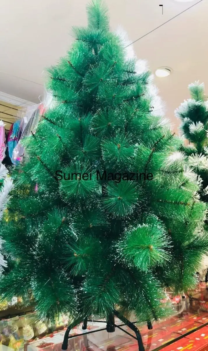 Árvore De Natal Verde Com Neve Luxo 1,20m 170 Galhos A0612m