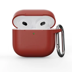 Enhanced Soft Silicone Earphone Case - Solid Color & Thickened Design for Airpods pro (Scarlet)