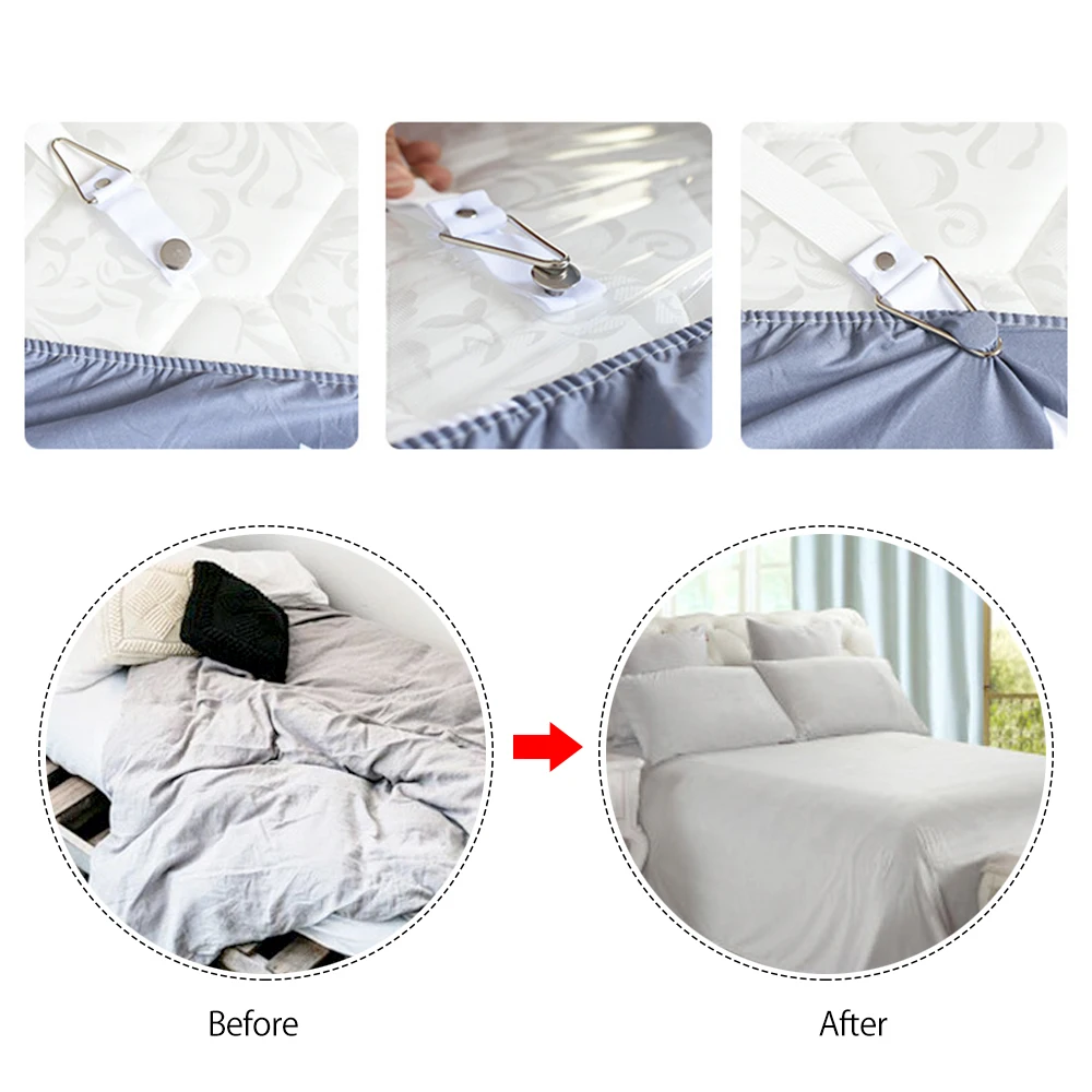 Bed Sheet Holder Bed Sheet Clips Sheet Clips 4PCS/Lot Adjustable Bed Sheet Clips Cover Grippers