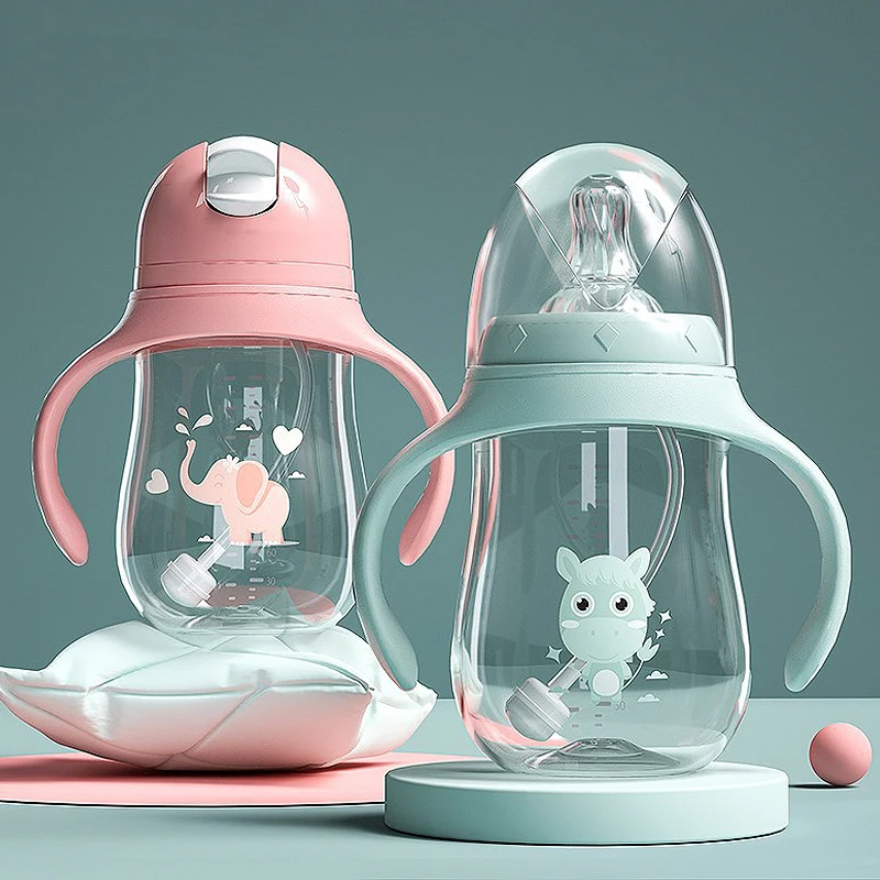 Baby bottles Drinking Cup Feeding Bottle Wide-Caliber Multifunctional Drinking Milk Water Dual-use BPA Free water bottle milk bottle feeding bottle baby feeding utensils