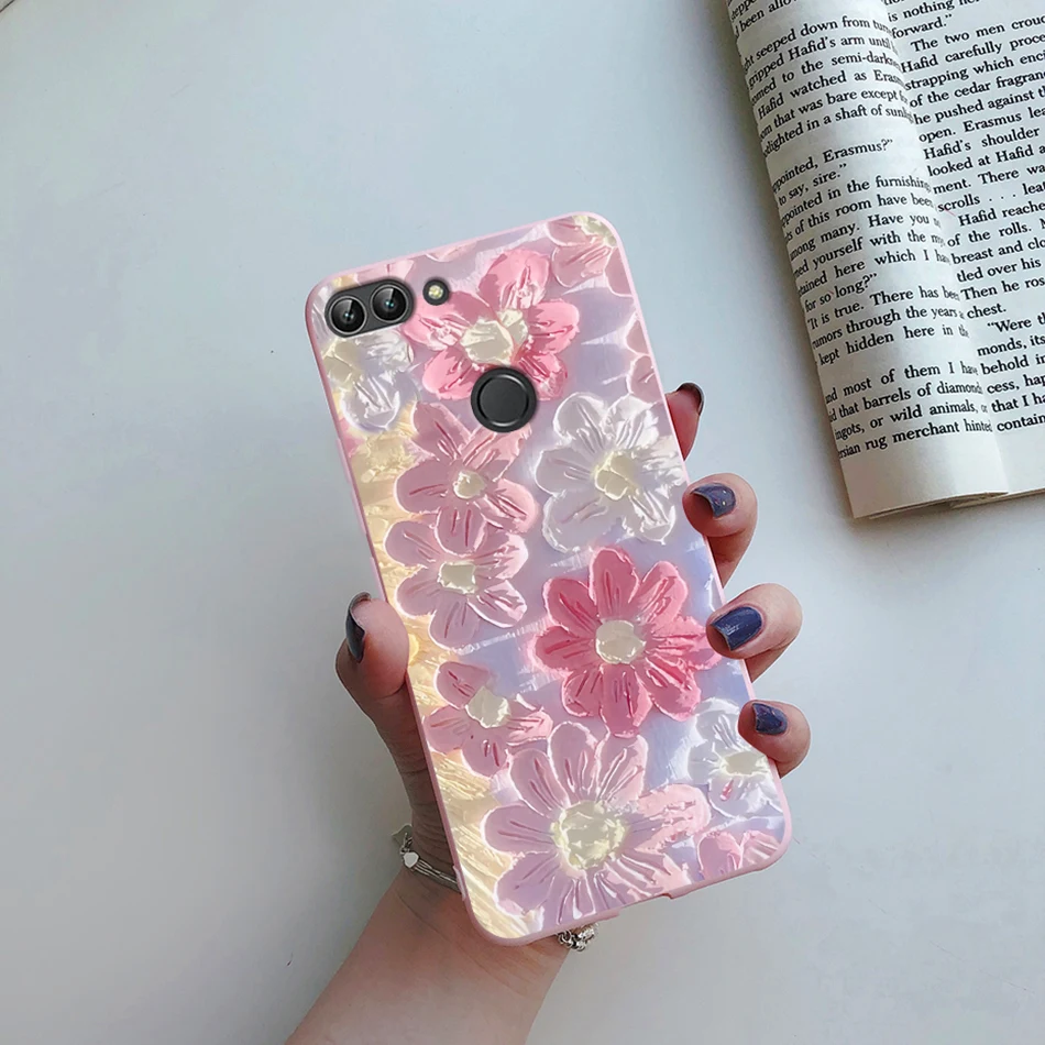 Cute Cartoon Cat Flower Soft Case