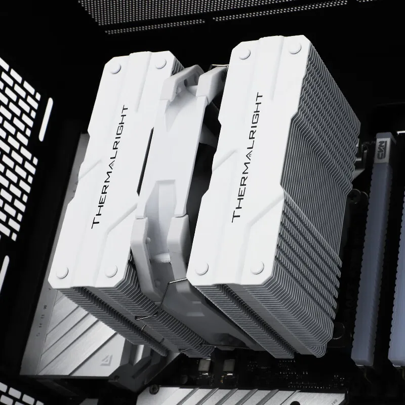 Thermalright-mini Radiador Branco sem Igual Assassin 120 Altura 135 mm Torres Gêmeas Tubos de Calor Refrigerado a ar Suporte Lga17xx Amd Am5 - Imagem 3