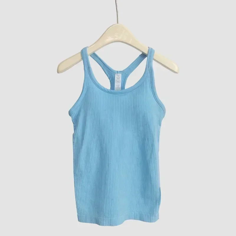 Lemon EBB Yoga Tank Top Women Sports Jacket Shape Vest Fitness Sleeveless Spring Summer Bra With Chest Pad Workout Gym Tank Tops 3