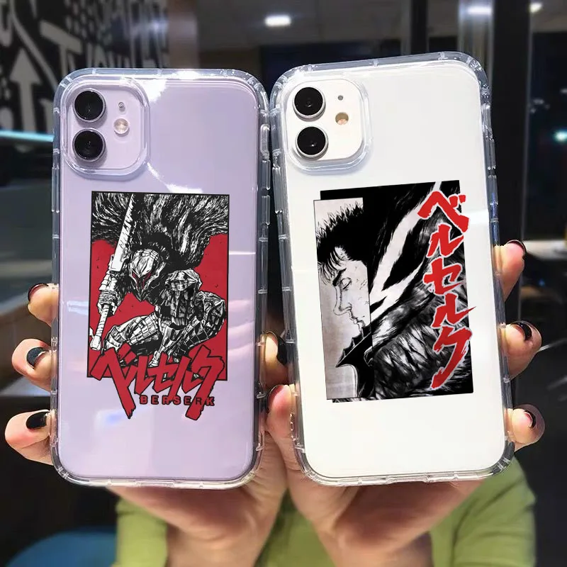 Anime Berserk Guts Shockproof Phone Case For iPhone 13 Pro max 11 12 XR