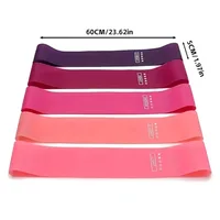 5PCS Portable Resistance Bands Set, Elastic Workout Bands for Strength Training, Yoga, Pilates & Gym