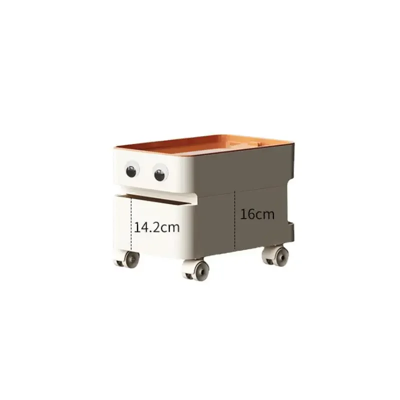 Nordic Designer Small Apartment Net Red Living Room Creative Bedside Table Modern Simple Movable Cabinet Cart Storage Cabinet