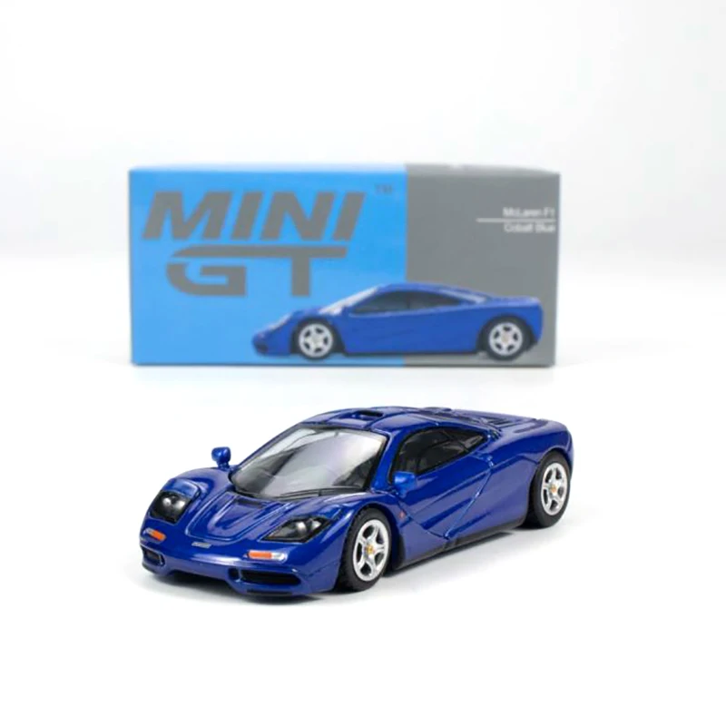

Миниатюрные модели автомобилей 1/64 McLaren F1, кобальтовые, синие, литые, украшения, Cas-игрушки, подарочные украшения