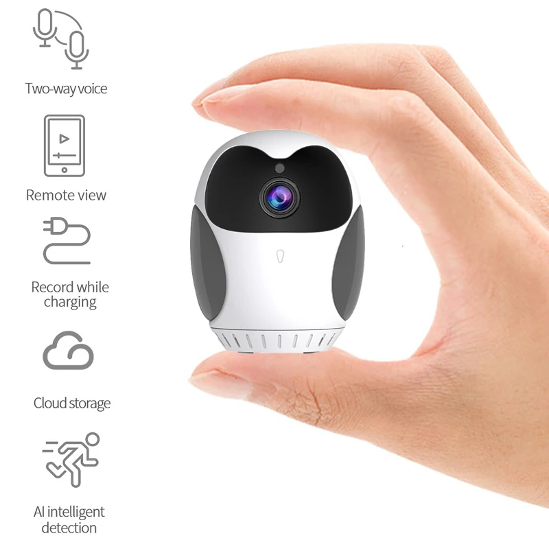 1080P Wifi IP Camera Wirelss Home Security Baby Monitor Two Way Audio 4X Digital Zoom Built in Battery Wifi Surveillance Camera