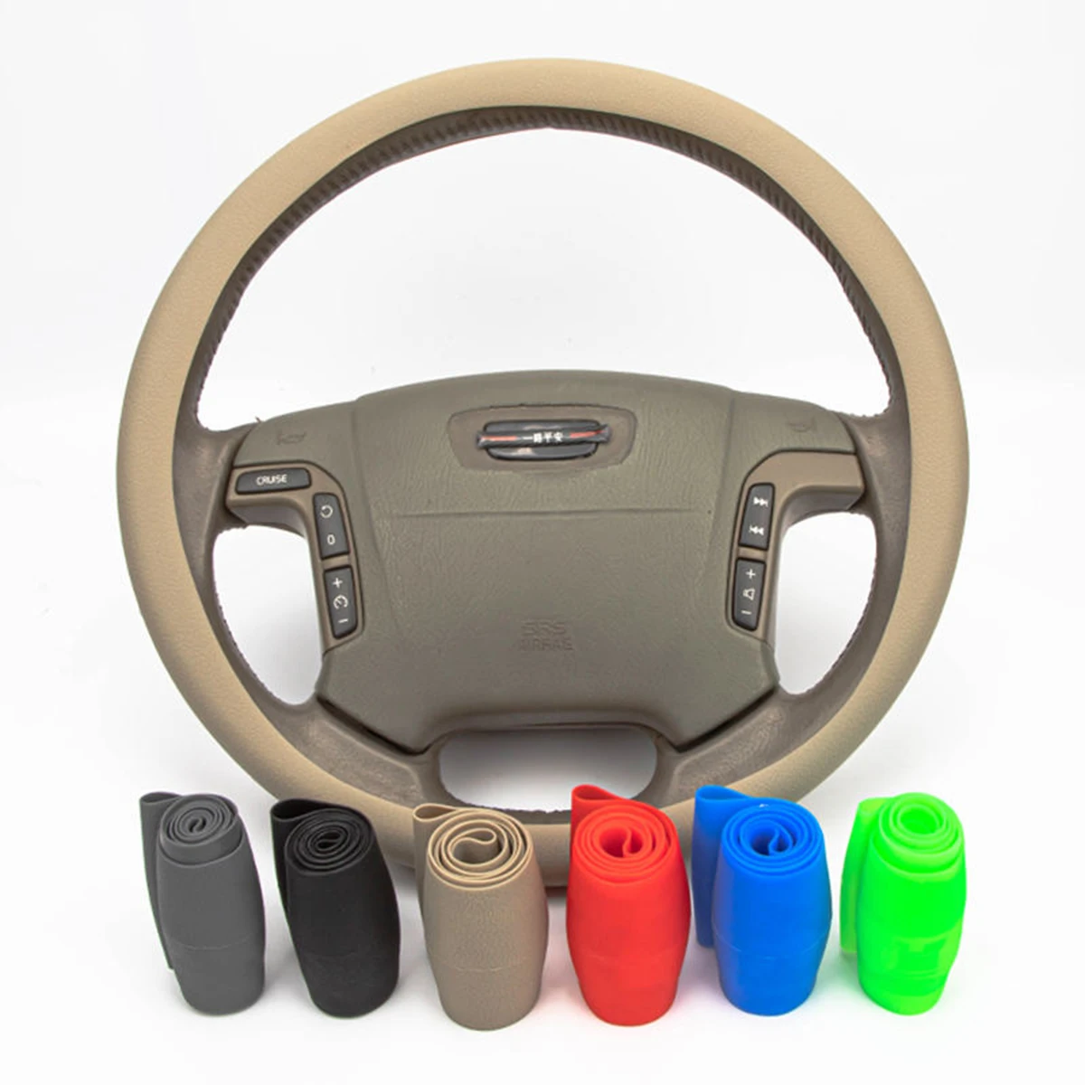 Car Steering Wheel Protective Cover Universal AntiSlip Soft Grip