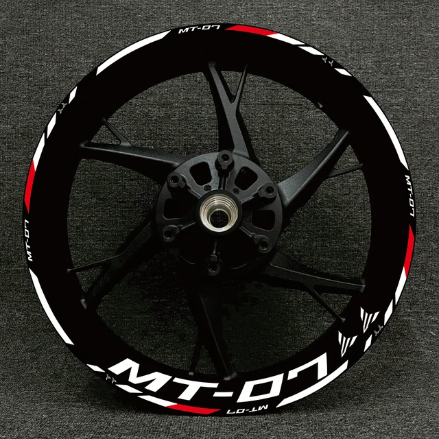 前後ホイールハブステッカー に適合するヤマハ MT07 Mt-07 用