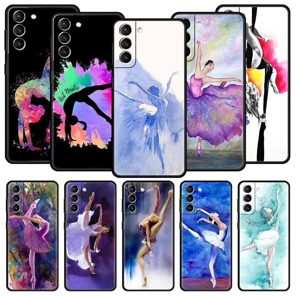 Artistic Gymnastics Watercolor Soft Silicone Phone Case