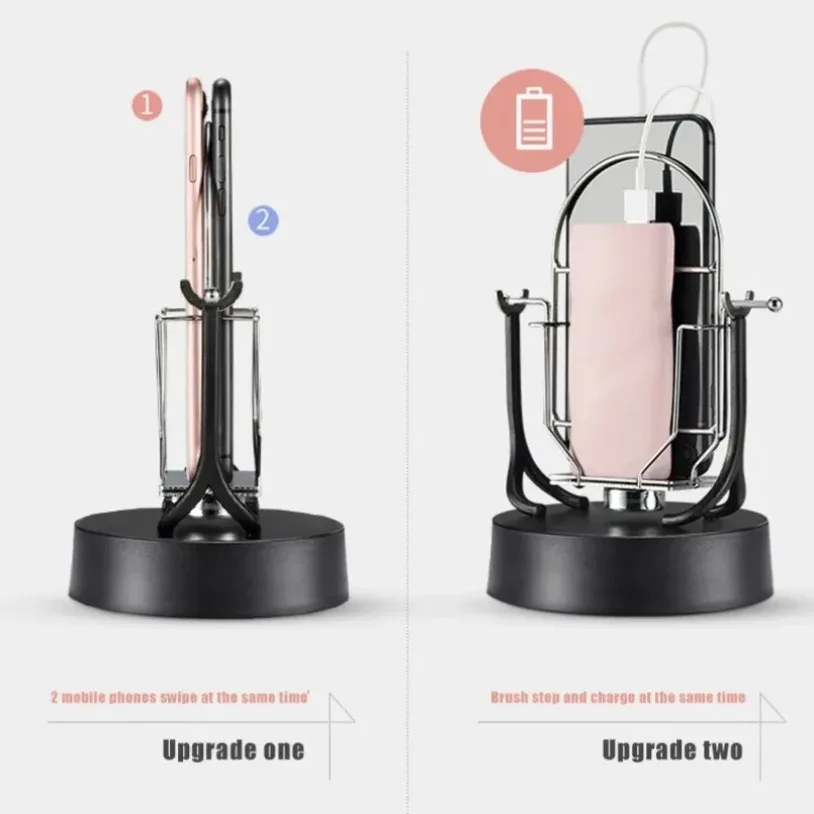 Double Desk Walking Swing Shaker Mobile Phone Stand Holder Pedometer For Phone Wiggler Counter For iPhone Samsung Xiaomi