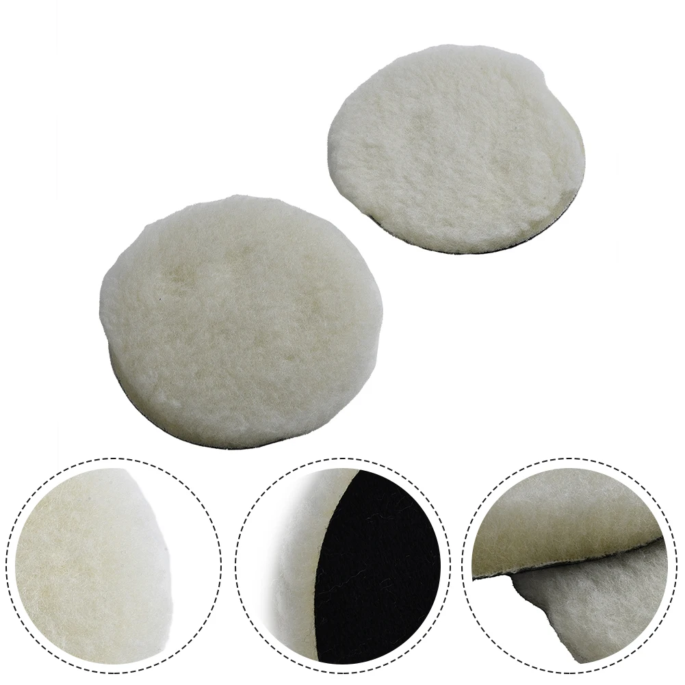 Car Polishing Pad car polishing pad car polish pad wool polishing pad polishing wheel disc 2pcs 5/6/7 Inch Car Polishing Pad Wool ing Polishing Disc Waxing Disc Polisher Adapter Automotive Care Clean ing Pads