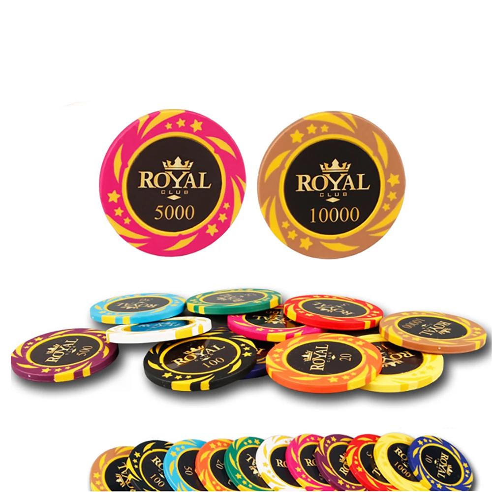 300PCS Clay Chip Set Texas Hold'em Poker Chip Coins Casino Chip Coins Table Game Accessories Digital Scoreboards