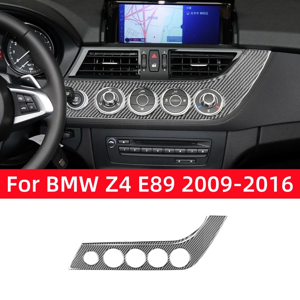

Аксессуары из углеродного волокна для BMW Z4 СЕРИИ E89 2009-2016, интерьер автомобиля, Центральная ручка управления, Регулировка панели, отделка крышки, наклейки