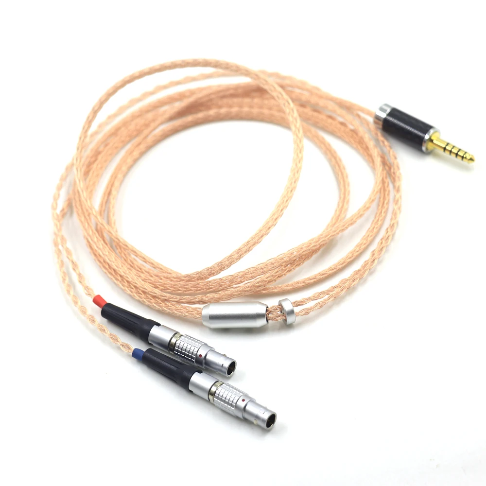 Hifi 16Cores Upocc Single Crystal Pure Copper Headphone Upgrade Replace Cable For Focal Utopia Elear Earphone