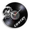 Fictional Character Chucky Wall Clock Made Of Vinyl Record Horror Movie Home Decor Wall Watch Halloween Vinyl Disk Crafts Clock 1
