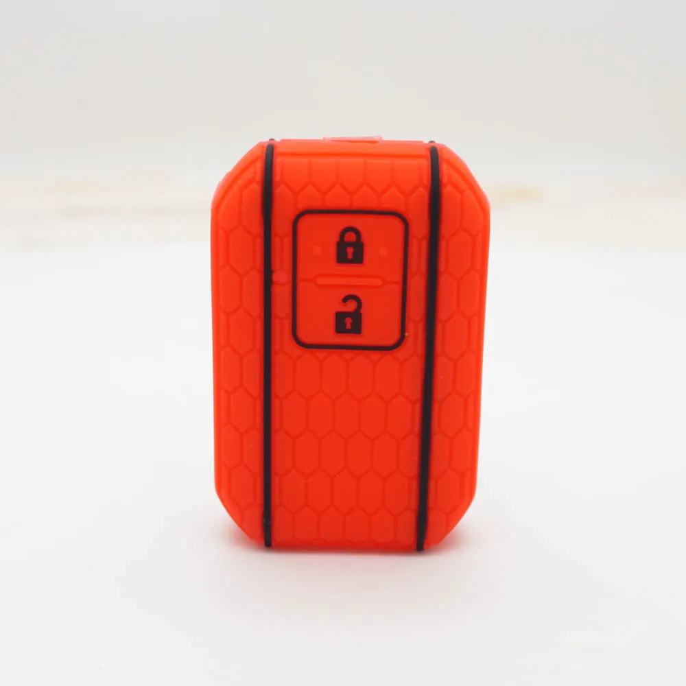 Cocolockey Silicone Rubber Car Key Cover Case for Suzuki New Swift Wagon R Monopoly 2Button Remote Keyless Holder key case cover key case car key shell