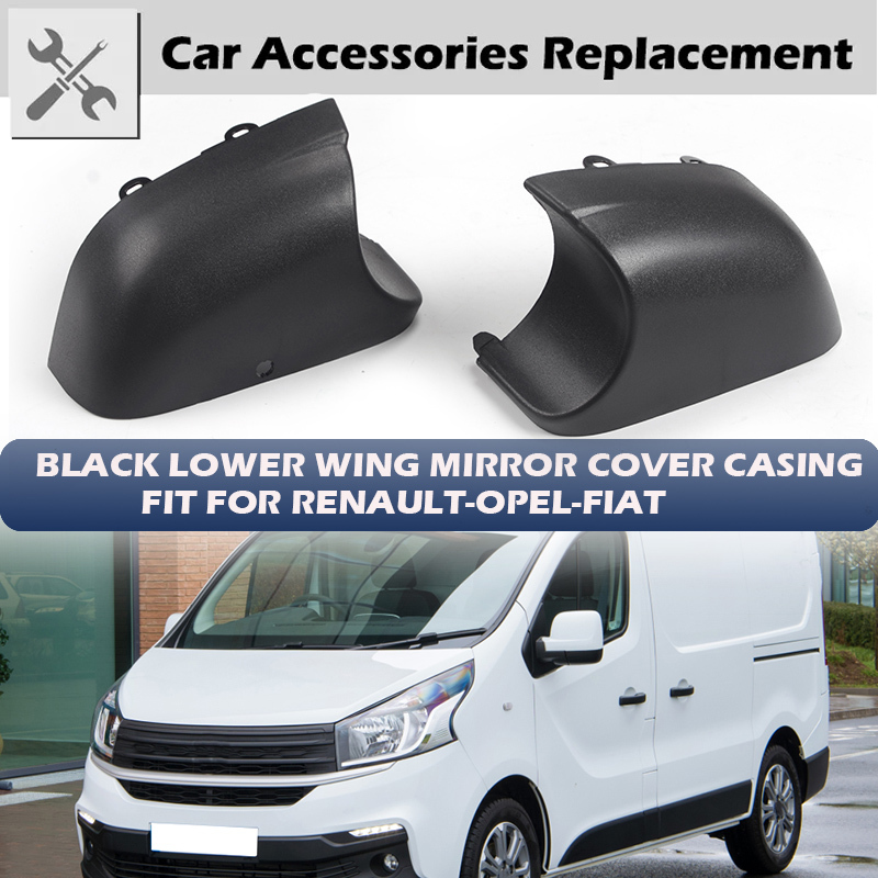 Rhyming Rearview Mirror Cap Wing Side Mirror Cover Housing Fit For Vauxhall Vivaro Renault Trafic Fiat Talento Van 2015-2018