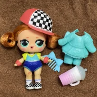 Collection série 5 Hairgoals changement de couleur 8 cm grande soeur cheveux poupées Lols Bhaddie poupée ensemble éclaboussures ensemble enfants jouant jouet cadeau 4