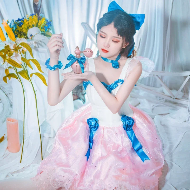 

MsMay Game Identity Ⅴ Perfumer Cosplay Costume The Red Shoes Sexy Women Cheongsam Dress Suit Outfit Halloween Party Unifrom