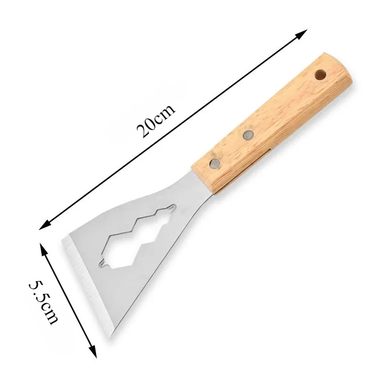 Wood Handle Multi-Purpose Putty Knife Steel Thickened Plaster Filling Spatula Scraper Hand Tool for Wall Decor Paint Tool