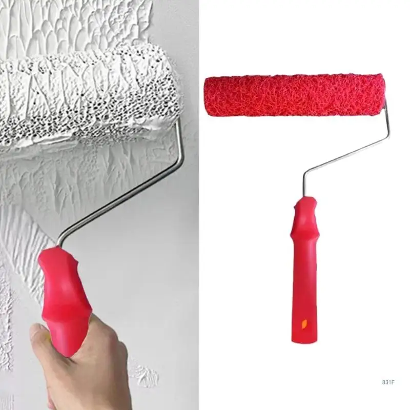 Escova Parede Rolo Massa Rolo Composto Ferramenta Conveniente Textura Padrão Rolo Escova Decoração Parede