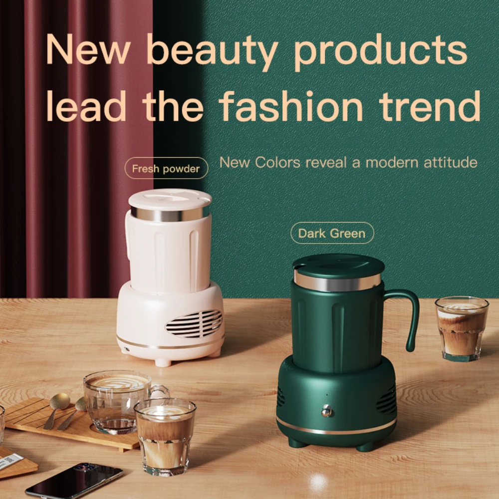 2 In 1 Coffee Milk Beer Soda Heating Cooling Cup Car Drink Insulation Cup Travel Mini Refrigerator Cold Drink Machine Kitchen