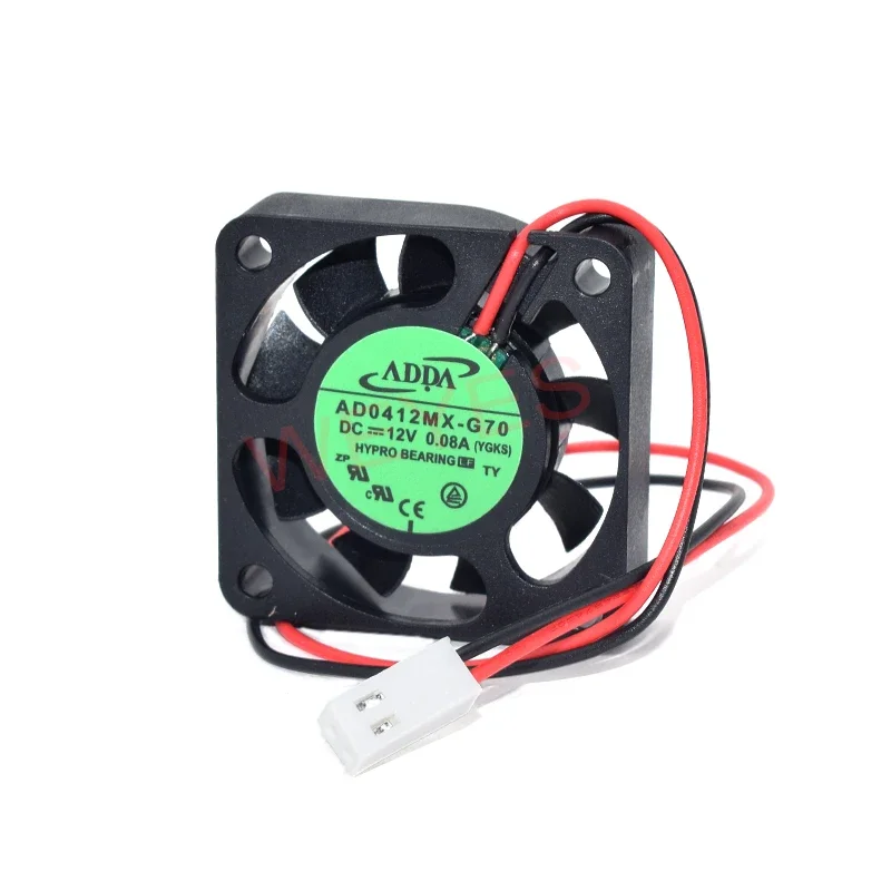 Pinos Novo Ventilador de Refrigeração para Adda Refrigerador Silencioso para Micro Dispositivos Monitor de Energia Ad0412mx-g70 40*40*10 mm Dc12v 0.08a - Imagem 2